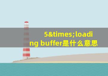 5×loading buffer是什么意思